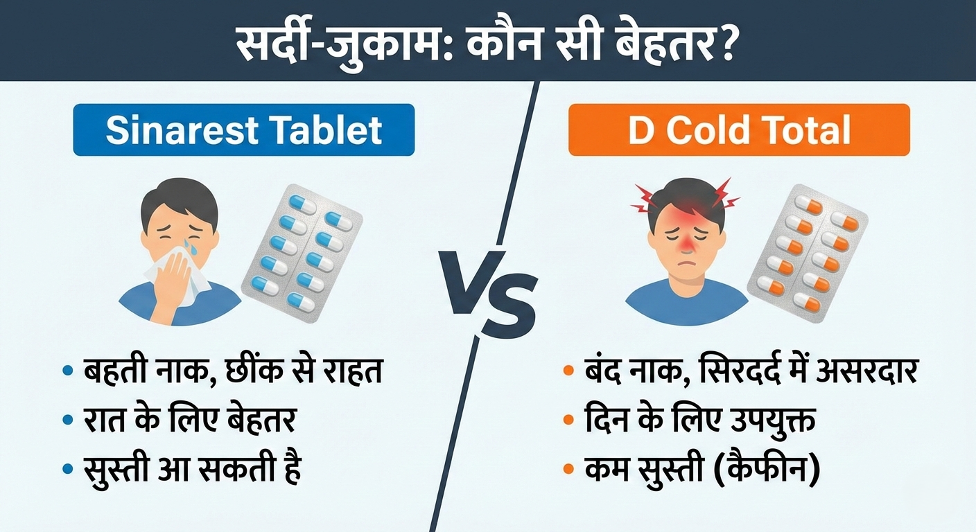 Sinarest vs D Cold Total